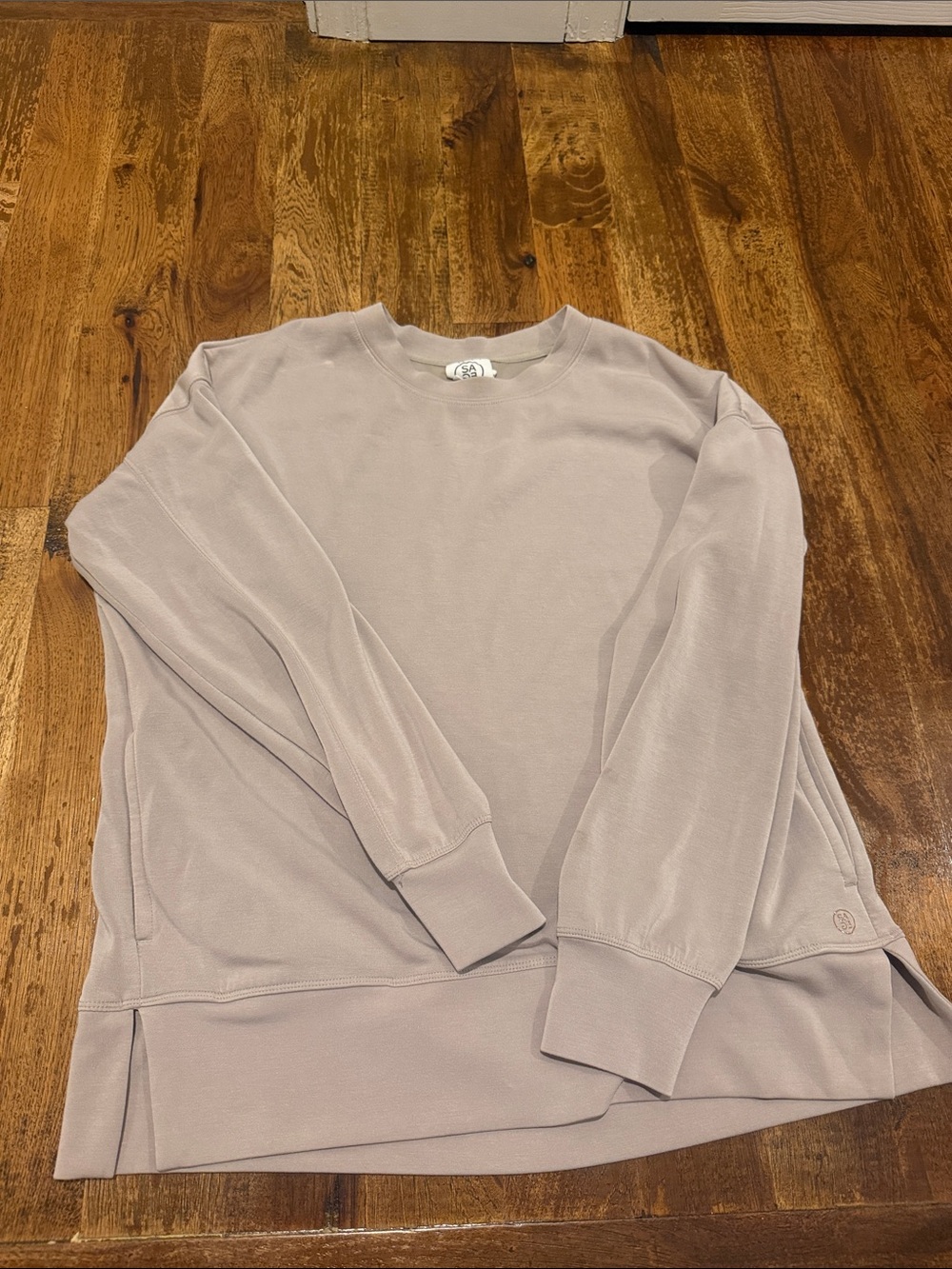 Sage Women's Crewneck Sweatshirt in Light Mauve